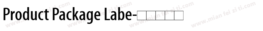 Product Package Labe字体转换